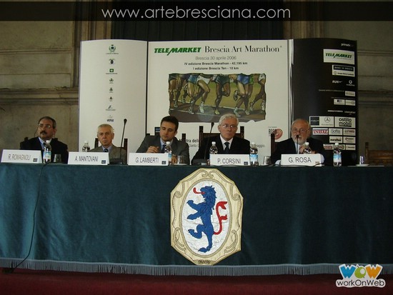 Conferenza stampa della ''Telemarket Brescia Art Marathon''