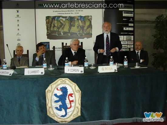 Conferenza stampa della ''Telemarket Brescia Art Marathon''