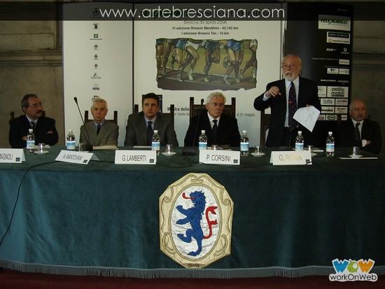 Conferenza stampa della ''Telemarket Brescia Art Marathon''