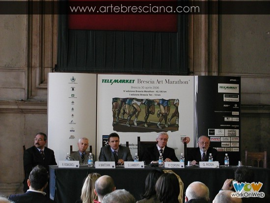 Conferenza stampa della ''Telemarket Brescia Art Marathon''