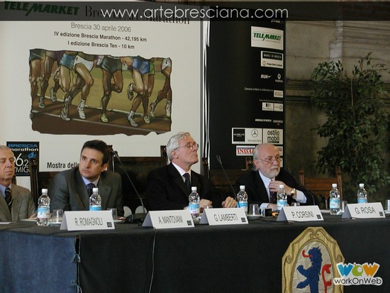 Conferenza stampa della ''Telemarket Brescia Art Marathon''