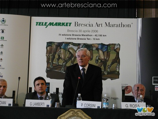 Conferenza stampa della ''Telemarket Brescia Art Marathon''