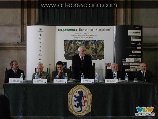 Conferenza stampa della ''Telemarket Brescia Art Marathon''