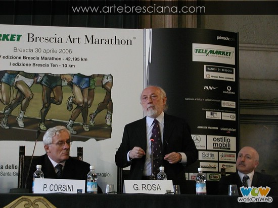 Conferenza stampa della ''Telemarket Brescia Art Marathon''